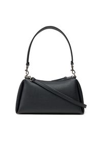 Calvin Klein Jeans Torebka Drop Small Shoulder Bag LV04K3082G Czarny. Kolor: czarny. Materiał: skórzane