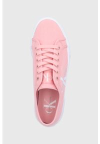 Calvin Klein Jeans Tenisówki YW0YW00402.TIV damskie kolor różowy. Nosek buta: okrągły. Zapięcie: sznurówki. Kolor: różowy. Materiał: guma #3