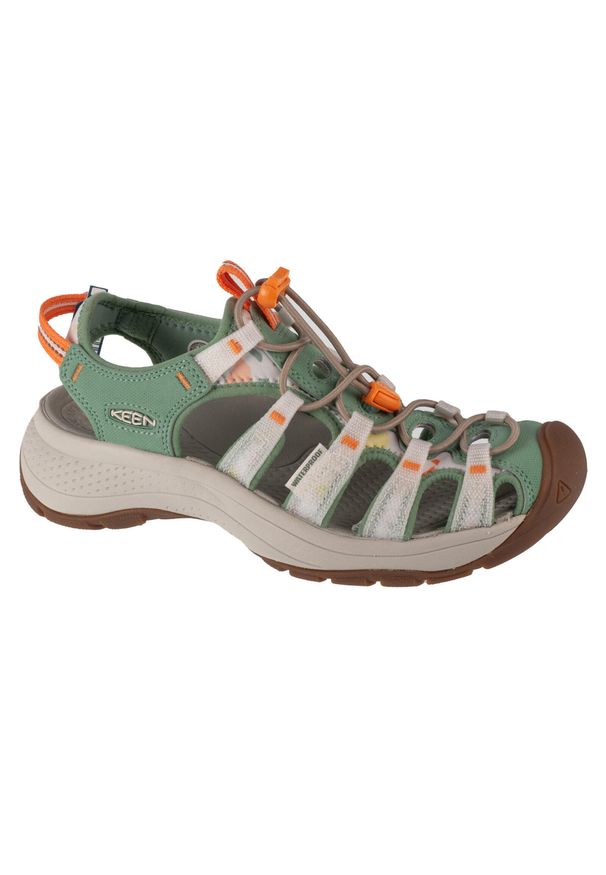 keen - Sandały damskie, Astoria West Sandal. Kolor: wielokolorowy, zielony. Materiał: guma, materiał, tkanina, syntetyk