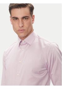 Calvin Klein Koszula LV019EU035 Różowy Slim Fit. Kolor: różowy. Materiał: bawełna #3