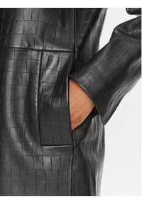 Calvin Klein Płaszcz przejściowy K20K207081 Czarny Oversize. Kolor: czarny. Materiał: skóra #5