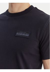 Napapijri T-Shirt S-Amundsen NP0A4IN8 Granatowy Regular Fit. Kolor: niebieski. Materiał: bawełna #4
