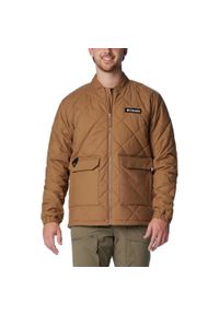 columbia - Kurtka przejściowa męska Columbia Rad Padded. Kolor: brązowy. Materiał: materiał