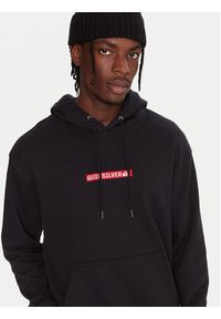 Quiksilver Bluza Dna EQYFT05121 Czarny Oversize. Kolor: czarny. Materiał: bawełna