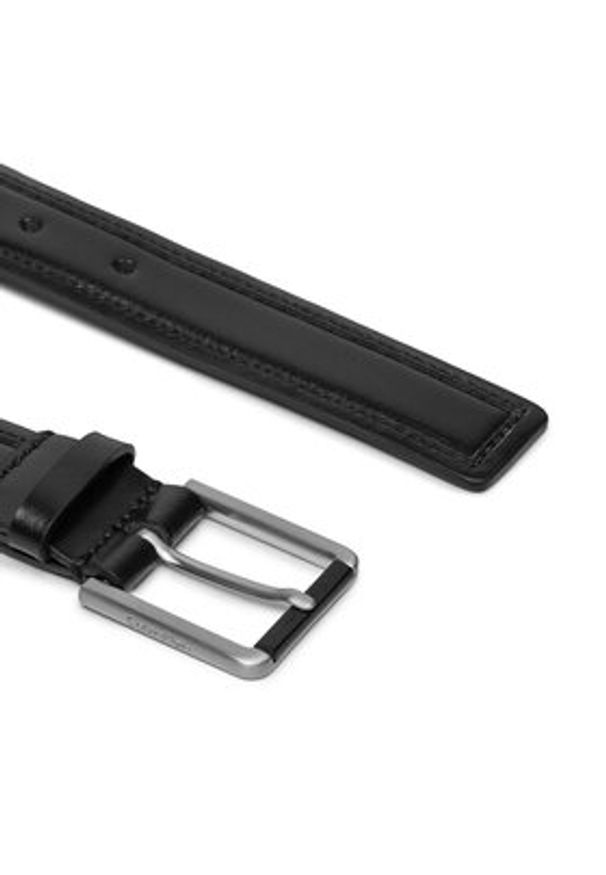 Calvin Klein Pasek Damski Ck Must Square Bombai Belt 30Mm K60K611393 Czarny. Kolor: czarny. Materiał: skóra