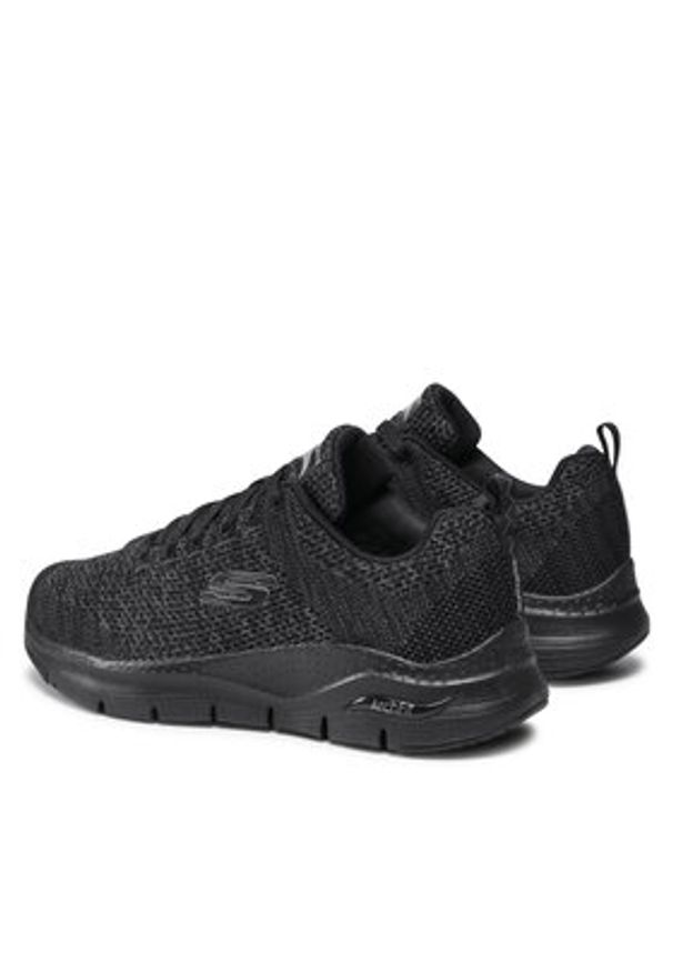 skechers - Skechers Sneakersy Paradyme 232041/BBK Czarny. Kolor: czarny. Materiał: materiał