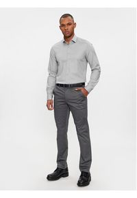 Calvin Klein Koszula K10K108426 Szary Slim Fit. Kolor: szary. Materiał: bawełna #4