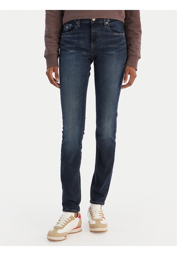 Tommy Jeans Jeansy Sophie DW0DW21387 Granatowy Skinny Fit. Kolor: niebieski