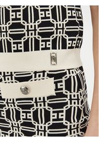 Elisabetta Franchi Sweter MK-19B-47E2-V250 Czarny Regular Fit. Kolor: czarny. Materiał: wiskoza, syntetyk #6