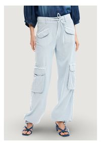 Desigual Spodnie materiałowe 26SWPW25 Niebieski Regular Fit. Kolor: niebieski. Materiał: bawełna #1