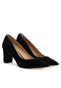 Lauren Ralph Lauren - LAUREN RALPH LAUREN Czółenka Kingad 802967743001 Czarny. Kolor: czarny. Materiał: zamsz, skóra
