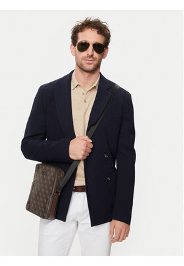 Guess Saszetka HMTOLO P4218 Brązowy. Kolor: brązowy. Materiał: skóra