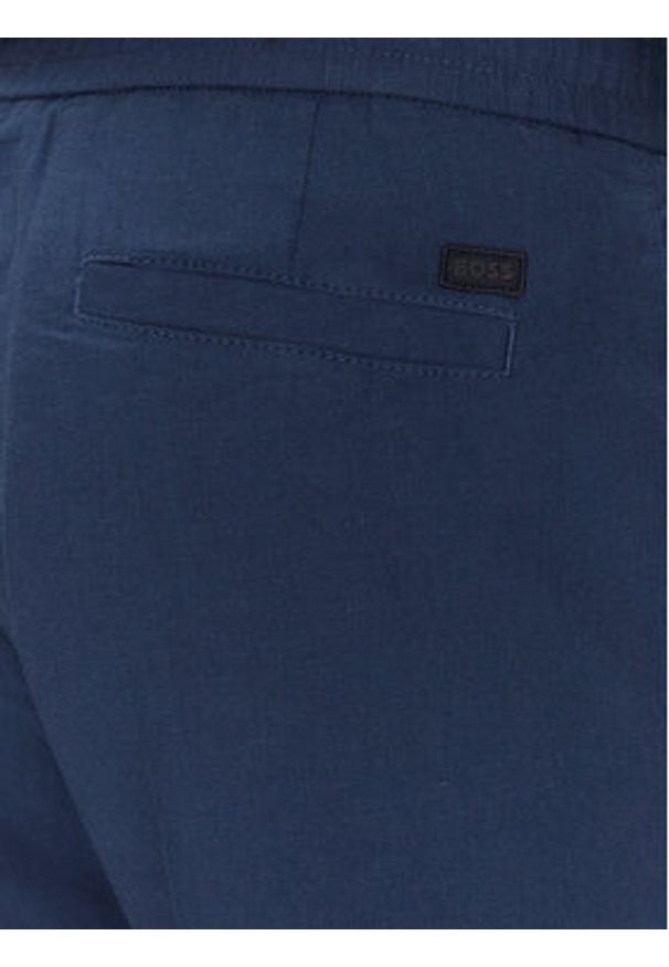 BOSS Spodnie materiałowe Sanderson-L 50536881 Niebieski Regular Fit. Kolor: niebieski. Materiał: syntetyk