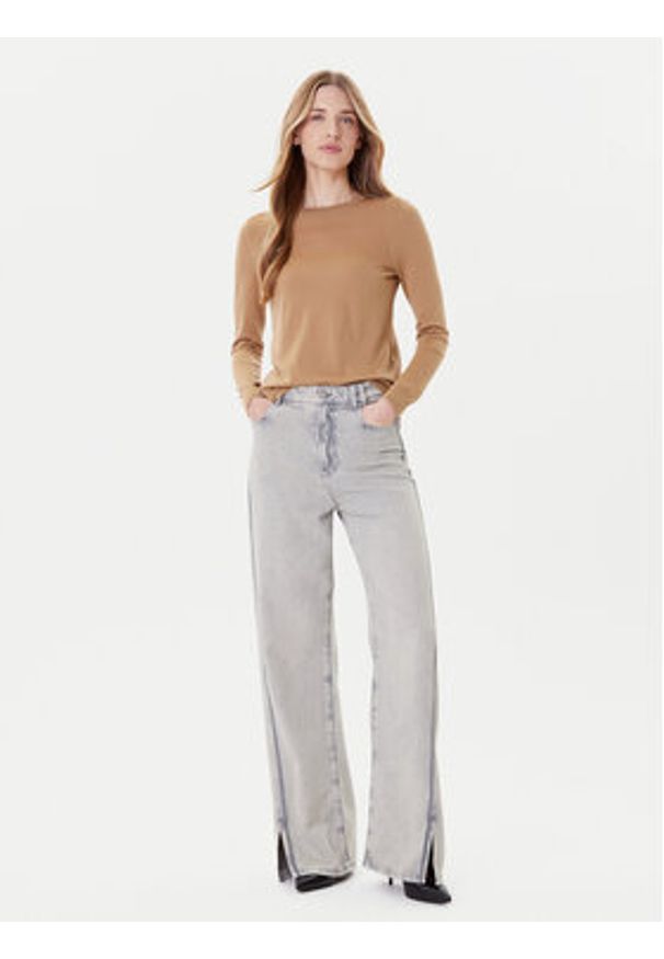 BOSS Jeansy C_Marlene Hr Split 50542436 Szary Relaxed Fit. Kolor: szary