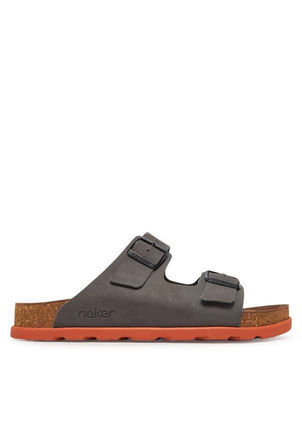 Klapki Rieker. Kolor: szary