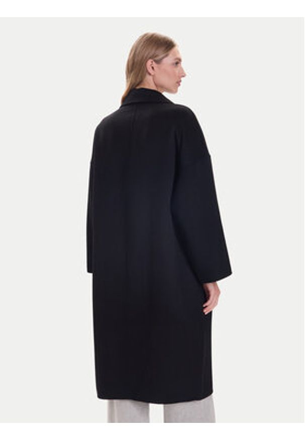 ViCOLO Płaszcz wełniany TF0003 Czarny Regular Fit. Kolor: czarny. Materiał: syntetyk