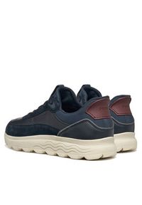 Geox Sneakersy U Spherica Plus U56MPA 08522 CF44K Granatowy. Kolor: niebieski. Materiał: zamsz, skóra #5