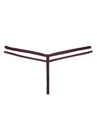 Hunkemöller Stringi 302380 Bordowy. Kolor: czerwony. Materiał: syntetyk