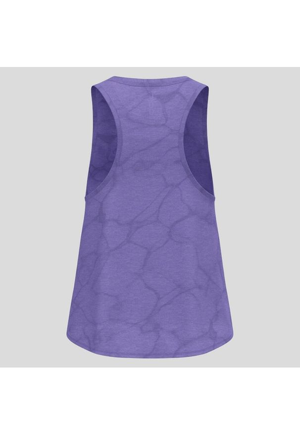 Koszulka damska bez rękawów Odlo ZEROWEIGHT ENGINEERED CHILL-TEC Tank crew neck. Kolor: fioletowy. Długość rękawa: bez rękawów. Sport: bieganie