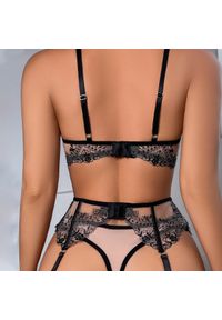 Intica - Komplet bielizny koronkowej z półmiseczkami dla wyjątkowych chwil Janay. Kolor: czerwony. Materiał: koronka #3