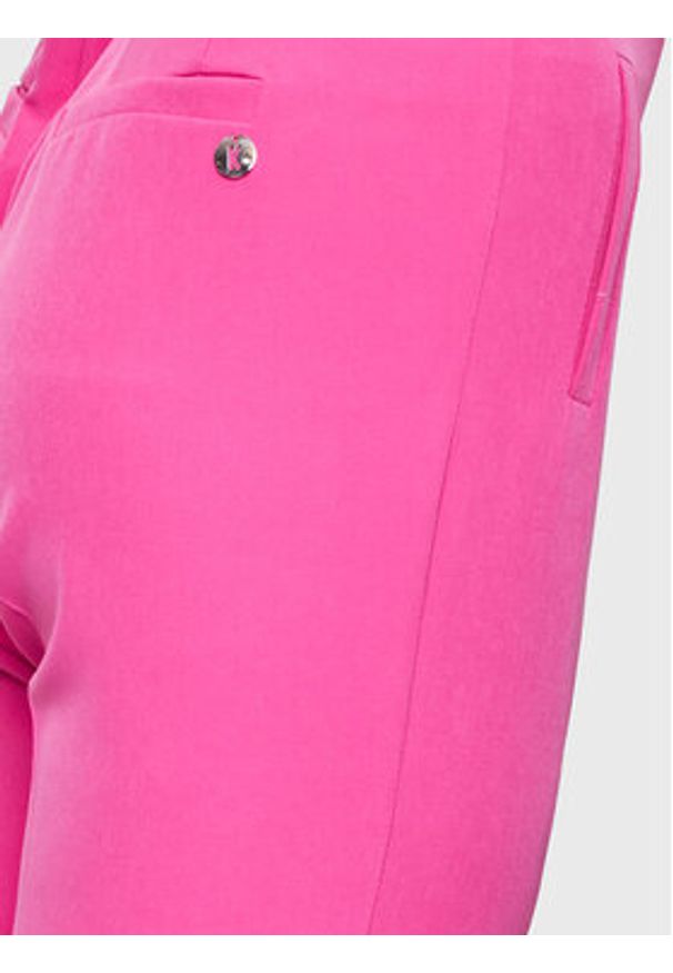 Kontatto Spodnie materiałowe CO9000 Różowy Slim Fit. Kolor: różowy. Materiał: materiał, syntetyk