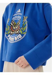 Adidas - adidas Bluza Farm JL8608 Niebieski Loose Fit. Kolor: niebieski. Materiał: bawełna, syntetyk #2