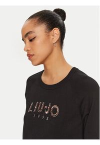 Liu Jo Sport Sweter TF4286 MS63L Czarny Regular Fit. Kolor: czarny. Materiał: wiskoza, syntetyk. Styl: sportowy #5