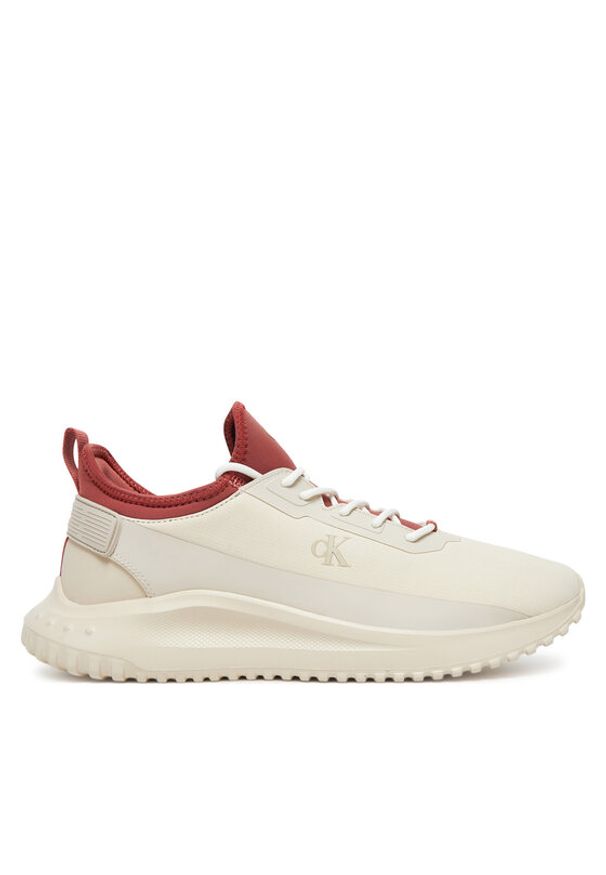 Calvin Klein Jeans Sneakersy Eva Runner Tech Ripstop YM0YM01203 Beżowy. Kolor: beżowy. Materiał: materiał