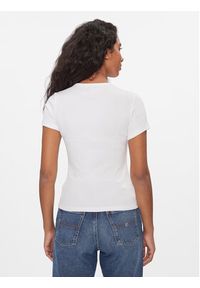 Tommy Jeans T-Shirt DW0DW17881 Biały Slim Fit. Kolor: biały. Materiał: bawełna #3