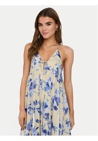 only - ONLY Sukienka letnia Mille 15323229 Écru Regular Fit. Materiał: wiskoza. Sezon: lato