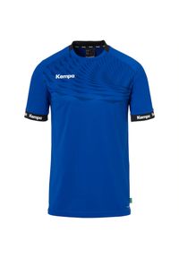 KEMPA - Koszulka dla dzieci Kempa Wave 26. Typ kołnierza: kołnierzyk kontrastowy. Kolor: wielokolorowy, niebieski, zielony. Wzór: napisy. Sport: piłka nożna #1
