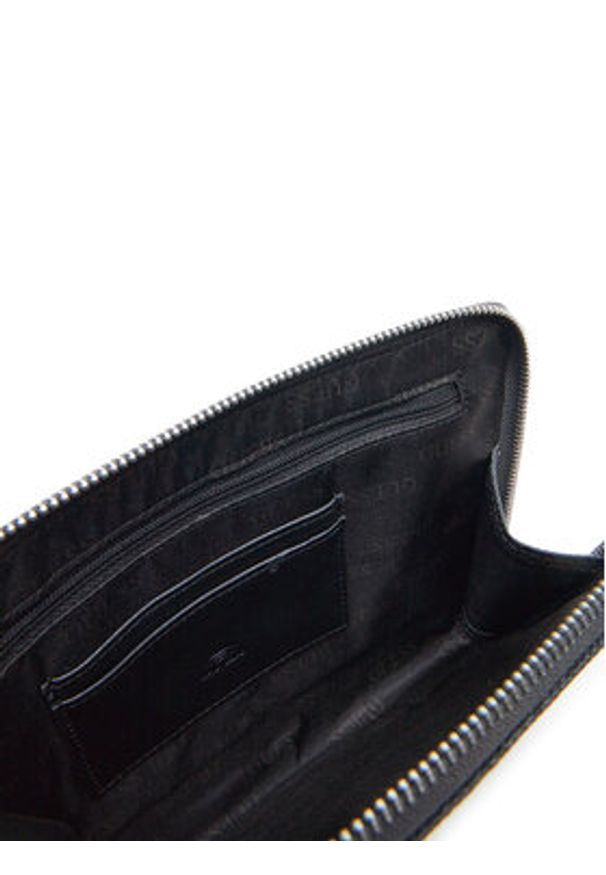 Guess Saszetka PMBALO P5235 Czarny. Kolor: czarny. Materiał: skóra