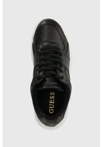 Guess sneakersy LEMMER kolor czarny FL8MMR ELE12. Nosek buta: okrągły. Kolor: czarny. Materiał: guma. Obcas: na platformie #3