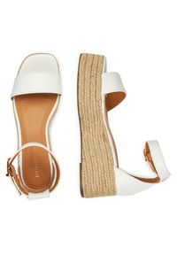 DeeZee Espadryle Q020 Biały. Kolor: biały. Materiał: skóra #7