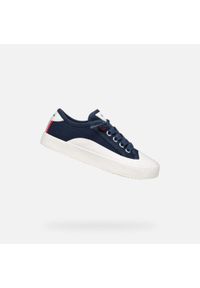 Geox - Buty GEOX J TIPPESTE BOY Niebieski. Okazja: na co dzień. Kolor: niebieski, biały, wielokolorowy. Materiał: tkanina