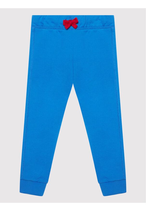United Colors of Benetton - United Colors Of Benetton Spodnie dresowe 3J68I0024 Niebieski Regular Fit. Kolor: niebieski. Materiał: bawełna, dresówka