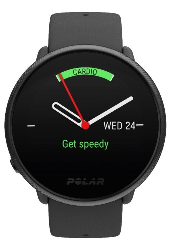 POLAR - Polar Ignite 2 czarny. Rodzaj zegarka: smartwatch. Kolor: czarny. Materiał: polar. Styl: sportowy, elegancki, casual