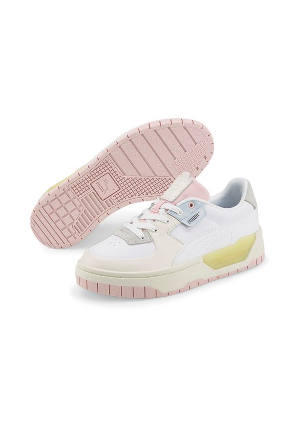 Buty Kobieta Puma Cali Dream biały. Okazja: na co dzień. Kolor: biały, wielokolorowy, beżowy