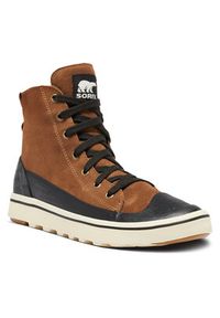 sorel - Sorel Trampki Cheyanne™ Metro II Sneak Wp 2048571242 Brązowy. Kolor: brązowy. Materiał: zamsz, skóra