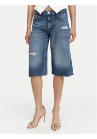 Guess Bermudy W6GD91 D0695 Granatowy Baggy Fit. Kolor: niebieski. Materiał: bawełna #1