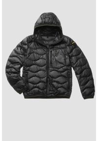 Blauer USA - BLAUER Czarna męska kurtka Wave Short Jackets, Rozmiar XXL. Kolor: czarny. Materiał: poliamid #4