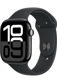 APPLE - Smartwatch Apple Watch Apple Watch Series 10 GPS 46mm Jet Black Aluminium Case with Sport Band M/L - Black. Rodzaj zegarka: smartwatch. Styl: sportowy