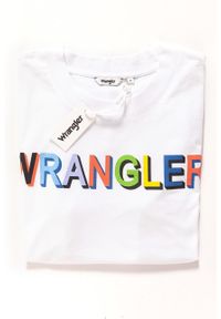 Wrangler - WRANGLER T SHIRT DAMSKI T-SHIRTS 80´S TEE WHITE W7010EV12 112130877. Wzór: kolorowy, nadruk #6