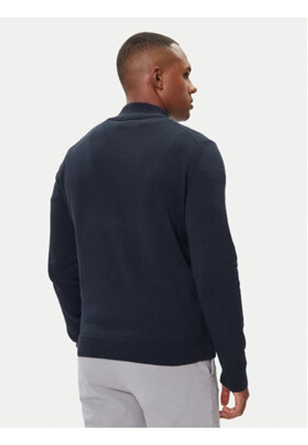 Aeronautica Militare Kardigan 252MA1580UL00506 Granatowy Regular Fit. Kolor: niebieski. Materiał: bawełna