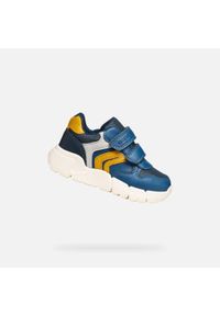 Geox - Buty GEOX B FLEXYPER MINI BOY Niebieski. Okazja: na co dzień. Kolor: niebieski, brązowy, wielokolorowy. Materiał: syntetyk, tkanina