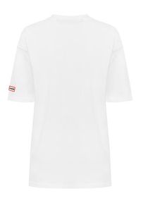 Hunter T-Shirt Abele UNISEX HARU0007251 Biały Regular Fit. Kolor: biały. Materiał: bawełna #3