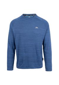 TRESPASS - T-shirt Męski Sportowy Adamo. Kolor: niebieski, fioletowy, szary, wielokolorowy. Sport: turystyka piesza
