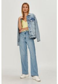 Tommy Jeans - Kurtka jeansowa. Okazja: na co dzień. Kolor: niebieski. Materiał: bawełna, denim, elastan. Styl: casual #3