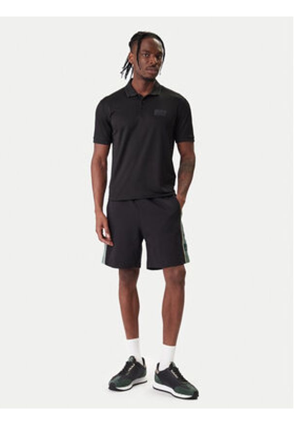 EA7 Emporio Armani Polo 7M001359 AF13862 UC001 Czarny Slim Fit. Typ kołnierza: polo. Kolor: czarny. Materiał: syntetyk