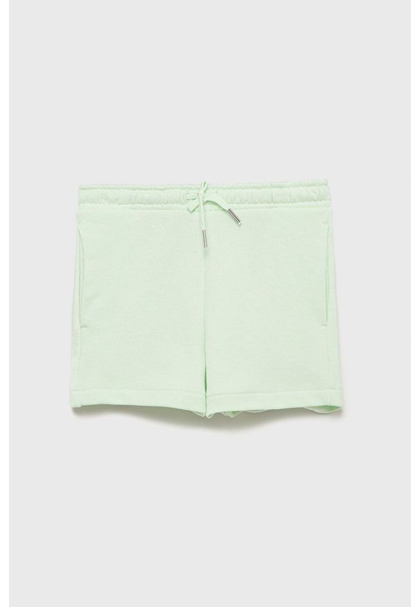 Tom Tailor szorty dziecięce kolor zielony gładkie. Okazja: na co dzień. Kolor: zielony. Materiał: bawełna. Wzór: gładki. Styl: casual